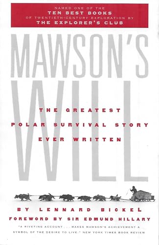 Beispielbild fr Mawson's Will: The Greatest Polar Survival Story Ever Written zum Verkauf von SecondSale