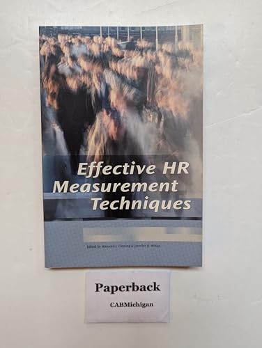 Beispielbild fr Effective HR Measurement Techniques zum Verkauf von More Than Words