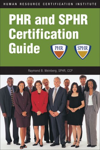 Beispielbild fr PHR and SPHR Certification Guide zum Verkauf von Wonder Book