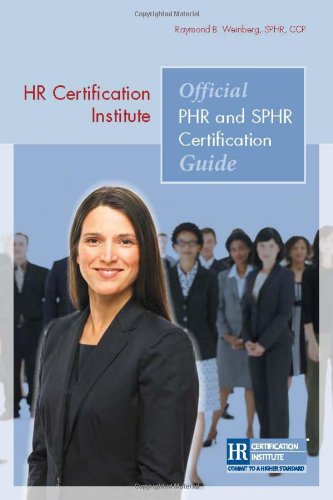 Beispielbild fr HR Certification Institute Official PHR and SPHR Certification Guide zum Verkauf von Wonder Book