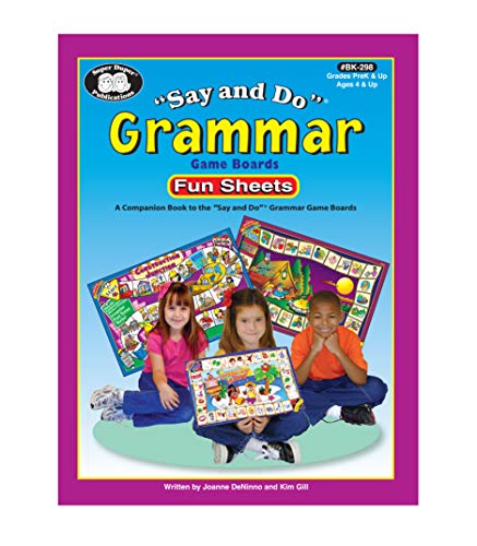 Beispielbild fr Super Duper Publications | Say and Do Grammar Game Board Fun Sheets | Educational Resource for Children zum Verkauf von Once Upon A Time Books