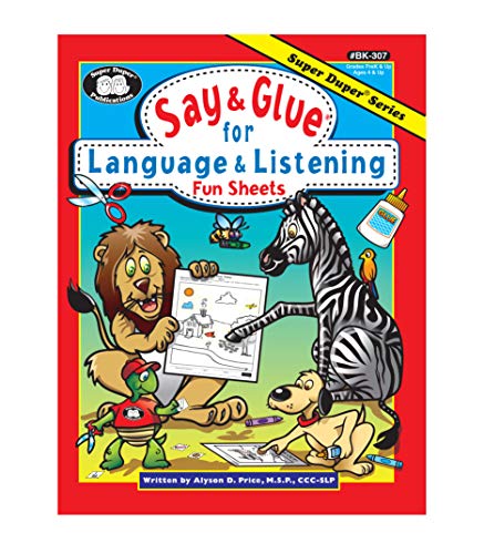 Beispielbild fr Super Duper Publications | Say Glue for Language Listening Fun Sheets | Educational Resource for Children zum Verkauf von Goodwill of Colorado