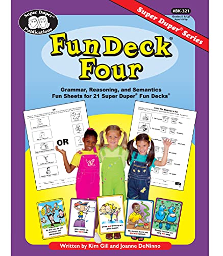 Beispielbild fr Super Duper Publications | Fun Deck Four Grammar, Reasoning, and Semantics Fun Sheets for 21 Super Fun Decks | Educational Resource for Children zum Verkauf von ThriftBooks-Atlanta