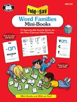 9781586506216: Fold and Say: Word Families Mini-books with CD-ROM