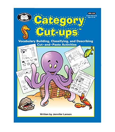 Beispielbild fr Category Cut-ups: Vocabulary Building, Classifying, and Describing Cut and Paste Activities zum Verkauf von HPB-Emerald