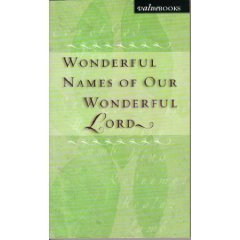 Beispielbild fr WONDERFUL NAMES OF OUR WONDERFUL LORD,names and titles of the LORD JESUS CHRIST AS FOUND IN THE OLD & NEW TESTAMENT zum Verkauf von WONDERFUL BOOKS BY MAIL