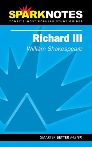 Beispielbild fr Spark Notes Richard III zum Verkauf von Wonder Book