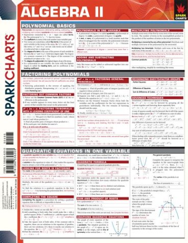 Imagen de archivo de Algebra II (SparkCharts) a la venta por Wonder Book