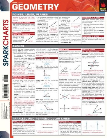 Stock image for Geometry (SparkCharts) (Sparknotes Sparkcharts) for sale by Front Cover Books