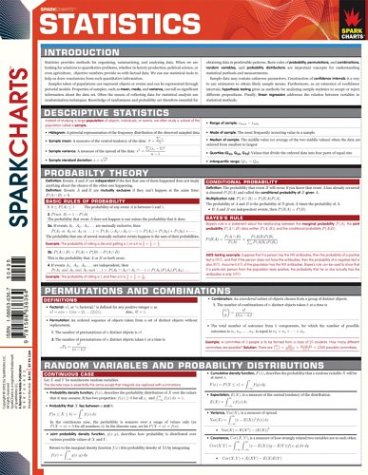 Beispielbild fr Statistics (SparkCharts) zum Verkauf von Wonder Book