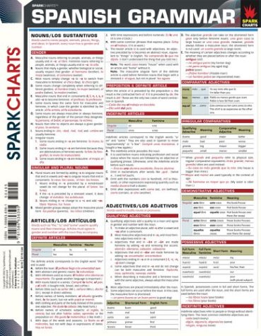 Imagen de archivo de Spanish Grammar (SparkCharts) a la venta por Gulf Coast Books