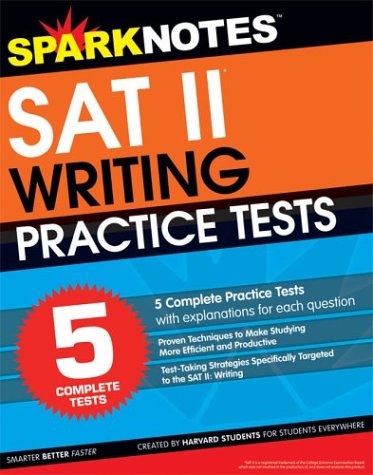 Immagine dell'editore per 5 Practice Tests for the SAT II Writing (SparkNotes Test Prep) venduto da HPB-Diamond