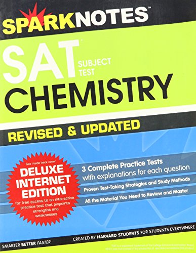Beispielbild fr Sparknotes SAT: Chemistry- Subject Test, Revised and Updated Edition, Deluxe Internet Edition zum Verkauf von Better World Books