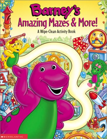 Barney's Amazing Mazes & More! Wipe Clean Activity Book (9781586681432) by Davis; Amaral