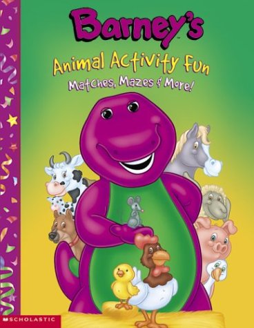 9781586683030: Barney's Animal Activity Fun: Matches, Mazes, & More