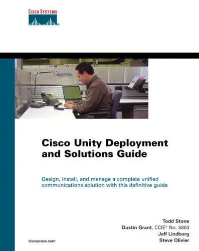 Imagen de archivo de Cisco Unity Deployment and Solutions Guide a la venta por BookHolders