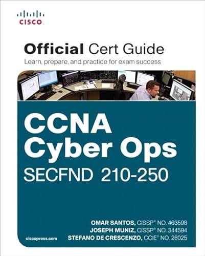 Beispielbild fr CCNA Cyber Ops SECFND #210-250 Official Cert Guide (Certification Guide) zum Verkauf von BookHolders