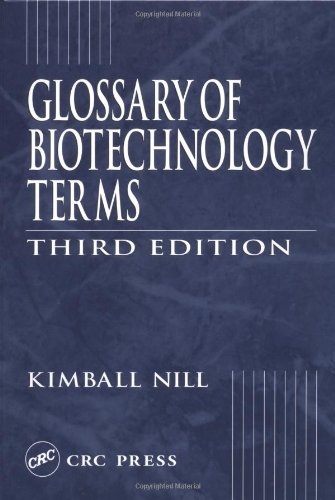 Imagen de archivo de Glossary of Biotechnology Terms a la venta por Better World Books