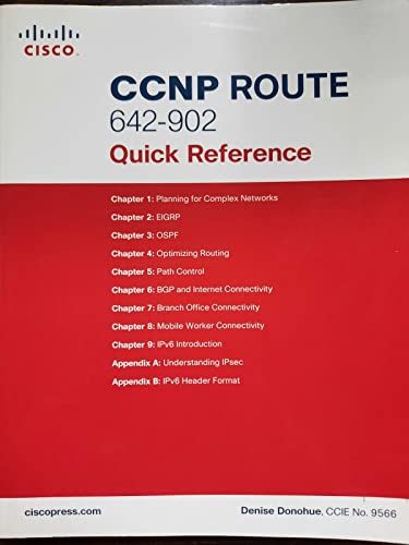 CCNP Route 642-902 Cert Kit: Video, Flash Card, and Quick Reference Preparation Package (9781587203176) by Wallace, Kevin; Donohue, Denise; Swan, Jerold