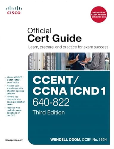 Beispielbild fr CCENT/CCNA ICND1 640-822 Official Cert Guide zum Verkauf von Better World Books