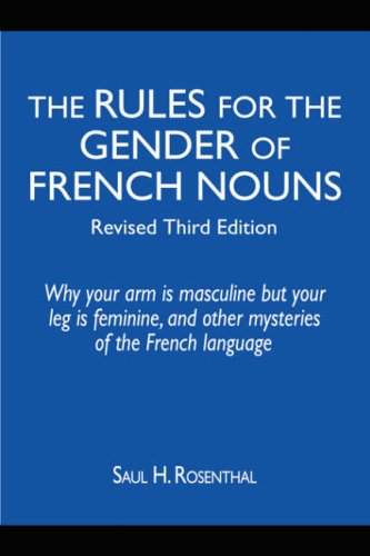 Imagen de archivo de The Rules for the Gender of French Nouns a la venta por ThriftBooks-Atlanta