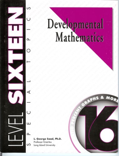 Stock image for Developmental Mathematics Level 16, Special Topics, Student for sale by The Media Foundation