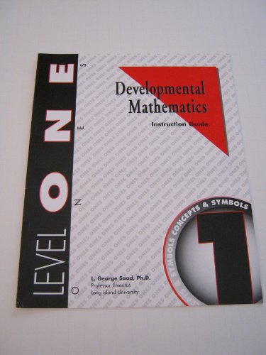 Stock image for Developmental Mathematics Instruction Guide, Level 1. Ones: Concepts and Symbols for sale by The Media Foundation