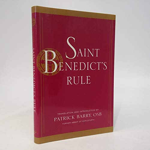 Beispielbild fr Saint Benedict's Rule zum Verkauf von Books From California