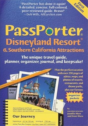 Stock image for PassPorter Disneyland Resort and Southern California Attractions: The Unique Travel Guide, Planner, Organizer, Journal, and Keepsake! for sale by ThriftBooks-Atlanta