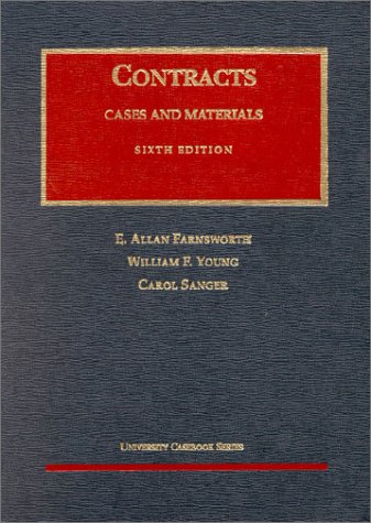 Imagen de archivo de Farnsworth, Young, and Sanger's Cases and Materials on Contracts, 6th (University Casebook Series) a la venta por ThriftBooks-Atlanta