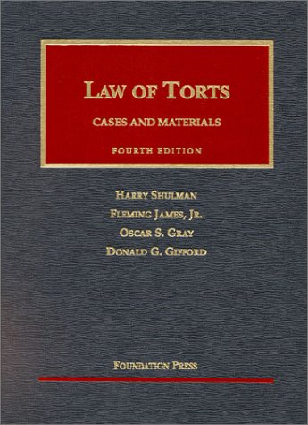 Imagen de archivo de Cases and Materials on the Law of Torts (University Casebook Series) a la venta por Booksavers of Virginia