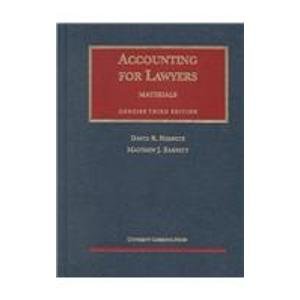 Imagen de archivo de Accounting for Lawyers: Concise Edition a la venta por ThriftBooks-Dallas