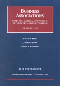 Imagen de archivo de Business Associations: Agency, Partnerships, and Corporations : Cases and Materials a la venta por Ergodebooks