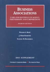 Business Associations: Agency, Partnerships, and Corporations : Cases and Materials (9781587781421) by Klein, William A.; Ramseyer, J. Mark; Bainbridge, Stephen M.