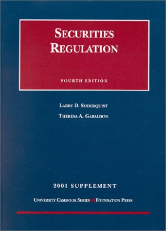 9781587782343: 2001 Supplement to Securities Regulation