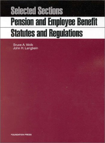 Beispielbild fr Selected Section: Pension and Employee Benefit Law zum Verkauf von Anderson Book