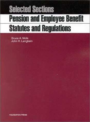 Imagen de archivo de Selected Section: Pension and Employee Benefit Law a la venta por Anderson Book