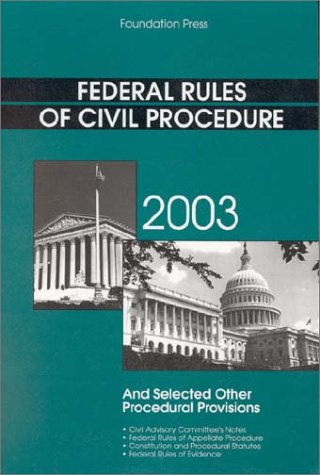 Stock image for Clermont's Federal Rules of Civil Procedure, 2003 (Statutory Supplement) for sale by HPB-Red