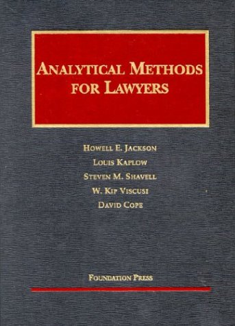 Beispielbild fr Analytical Methods for Lawyers 2003 (University Casebook Series) zum Verkauf von HPB-Red