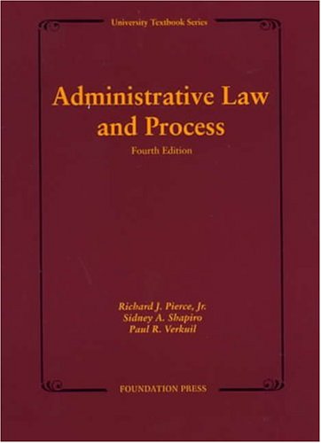 Imagen de archivo de Administrative Law and Process (University Textbook) a la venta por Ergodebooks