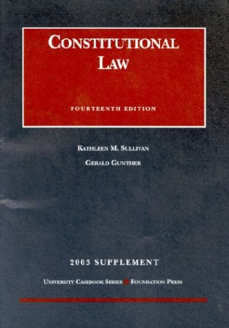 Stock image for 2003 Supplement to Constitutional Law for sale by HPB-Red
