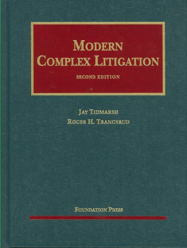 Beispielbild fr Modern Complex Litigation, 2d (University Casebook Series) zum Verkauf von BooksRun
