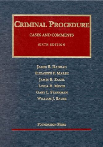 9781587785443: Criminal Procedure: Cases and Comments (University Casebook)