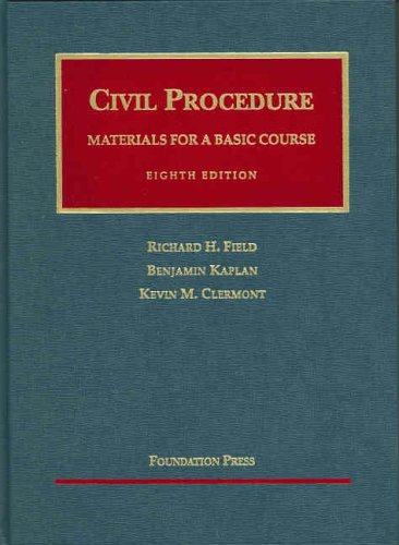 9781587785702: Civil Procedure: Materials for a Basic Course
