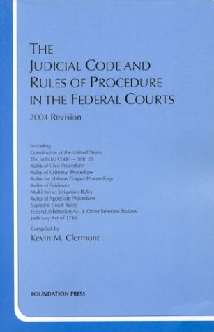 Stock image for The Judicial Code and Rules of Procedure in the Federal Courts, 2004 Revision for sale by Better World Books
