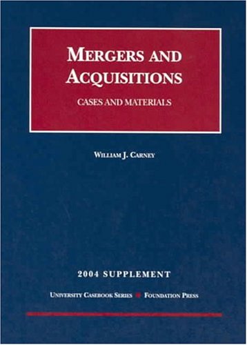 Stock image for 2004 Supplement to Mergers and Acquisitions for sale by Irish Booksellers