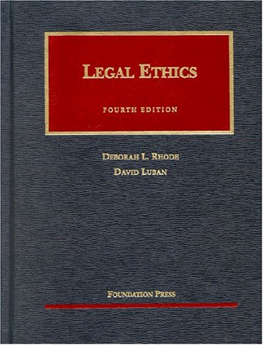 9781587787331: Legal Ethics (University Casebook Series)