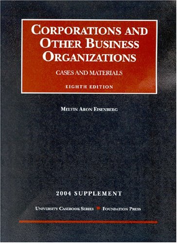 Imagen de archivo de 2004 Supplement to Corporation and Other Business Organizations a la venta por HPB Inc.