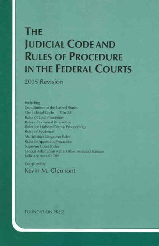 9781587788239: Judicial Code And Rules of Procedure in the Federal Courts