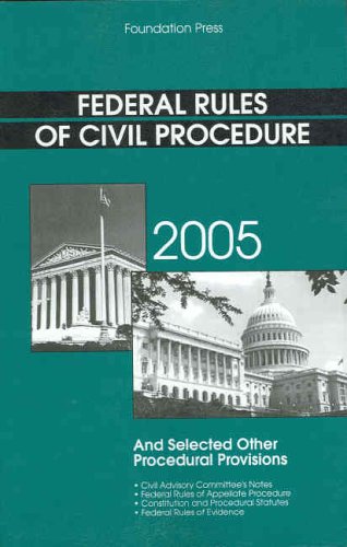 Stock image for Federal Rules of Civil Procedure, 2005 for sale by HPB-Red